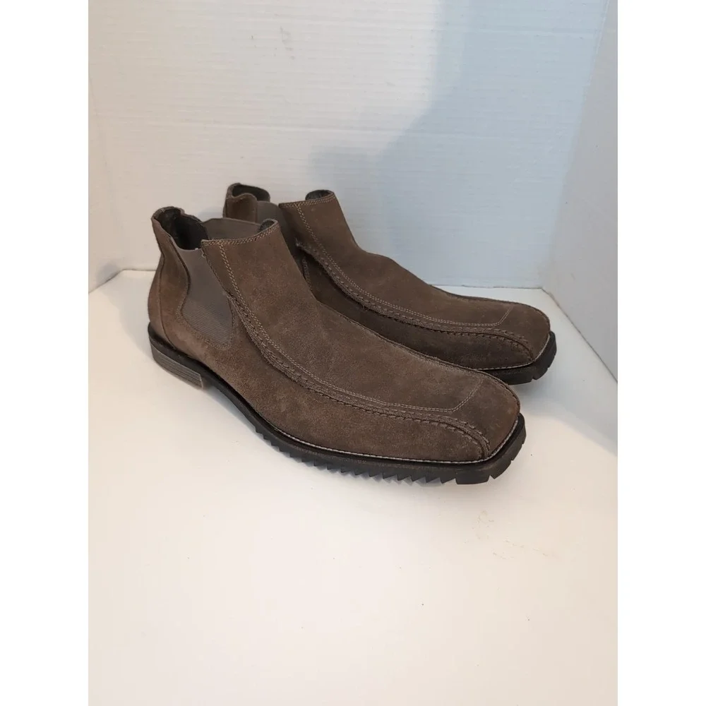 NWOB Gordon Rush Men's Suede Double Gore Chelsea Boots Sz. 12 Rugged Western